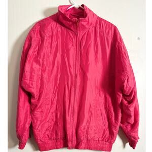 Swell Medium Zip Front Soft Silk Windbreaker Jacket 80s 90s Vintage